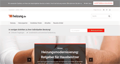 Desktop Screenshot of heizung.de