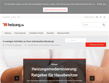 Tablet Screenshot of heizung.de