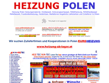 Tablet Screenshot of heizung.pl